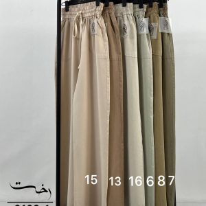 شلوار بگ کمرکش سیلک