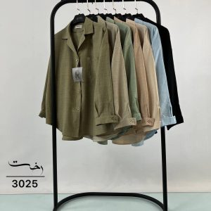 شومیز رنگی مچ دکمه