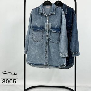 شومیز جین جیب پاکتی