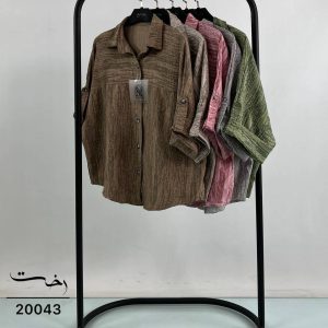 شومیز طرحدار آستین پاکتی