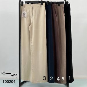 شلوار نیم بگ کمرپشت کش
