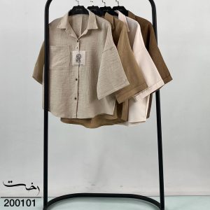 شومیز ساده آستین پاکتی