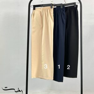 شلوار واید کمر پشت کش