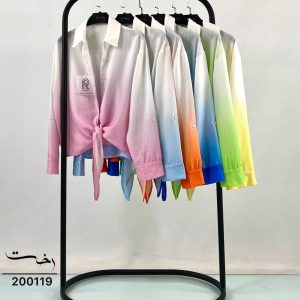شومیز گره ای آبرنگی