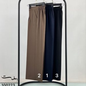 شلوار نیم بگ کمرپشت کش
